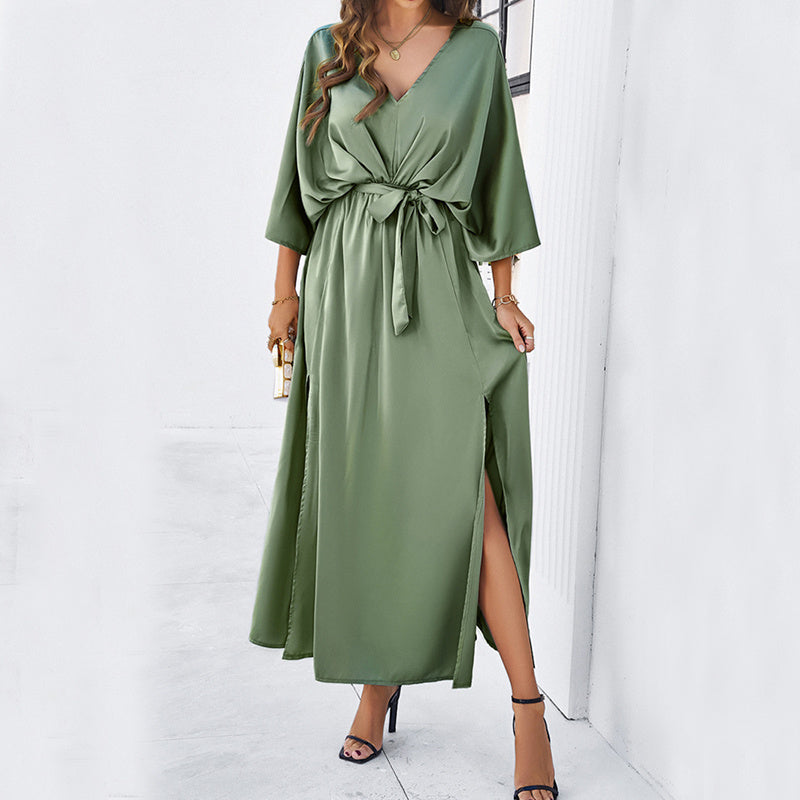 The Flowing V-Neck Maxi Dress - Effortless Elegance with a Modern Twist