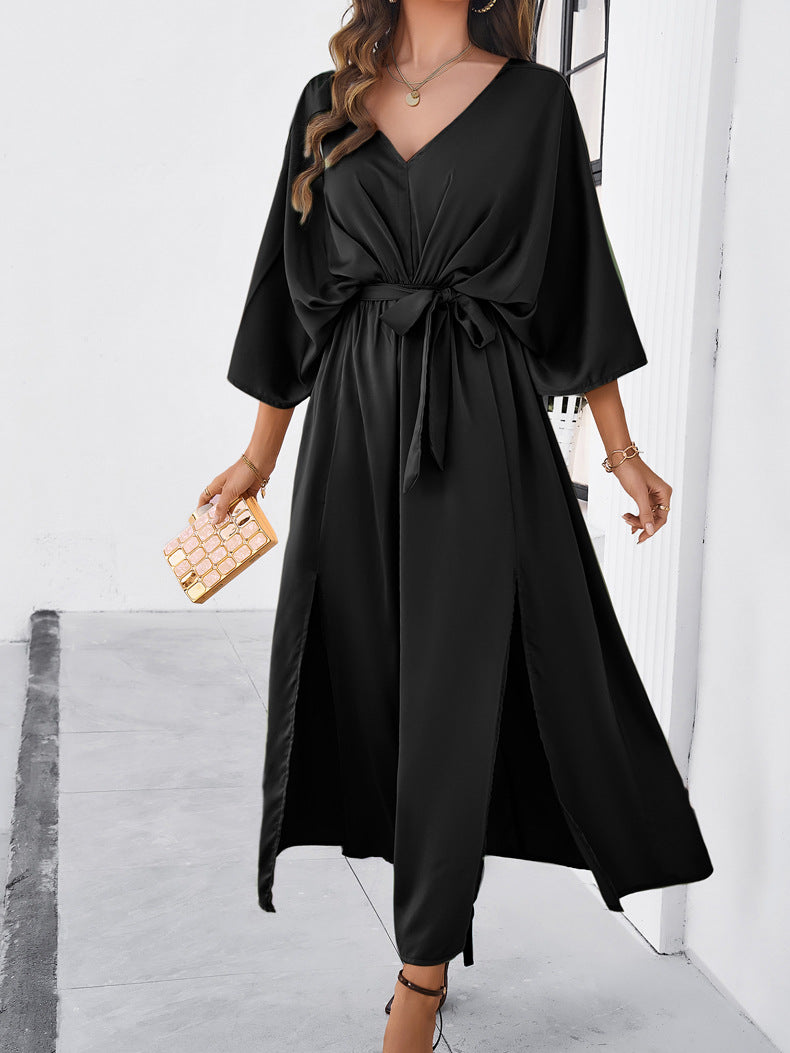 The Flowing V-Neck Maxi Dress - Effortless Elegance with a Modern Twist