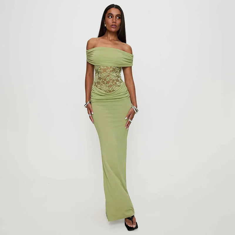 Emerald Allure Maxi Dress