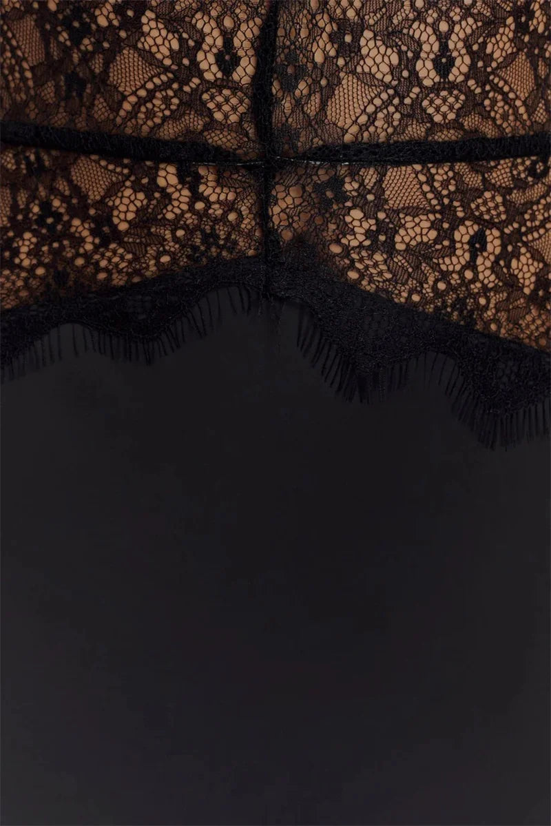 Backless Lace Maxi Dress