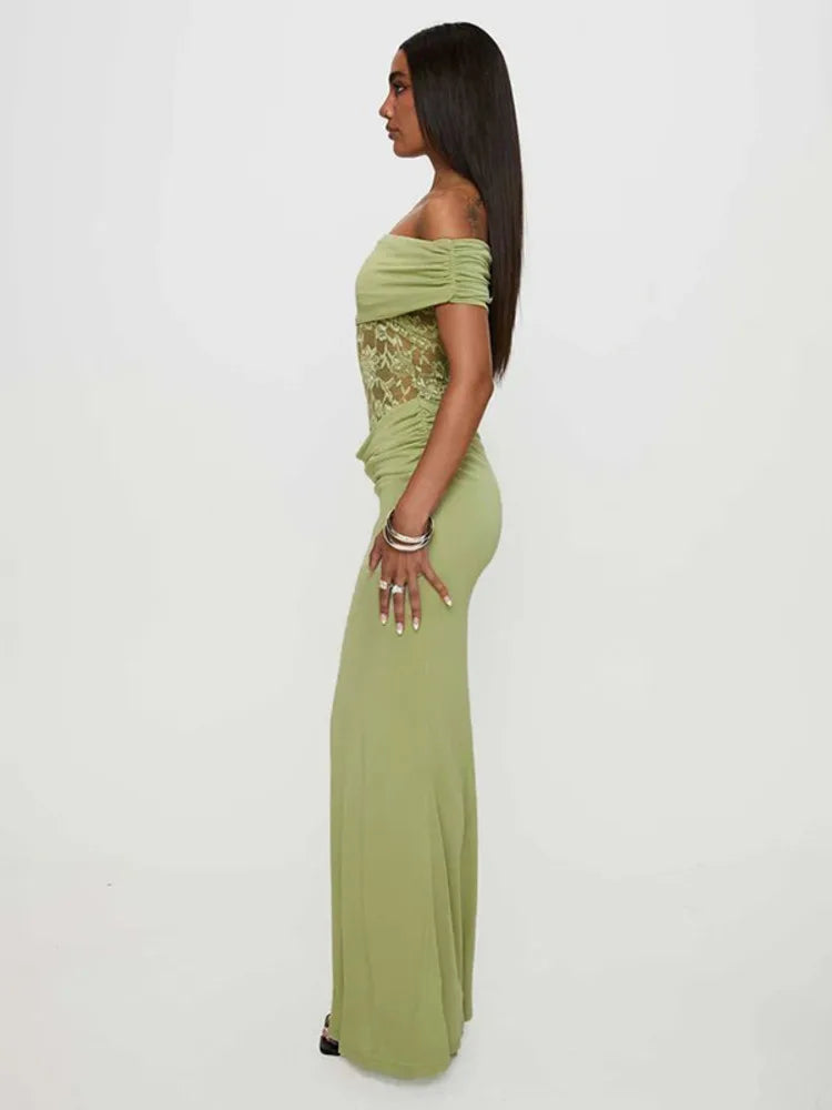 Emerald Allure Maxi Dress