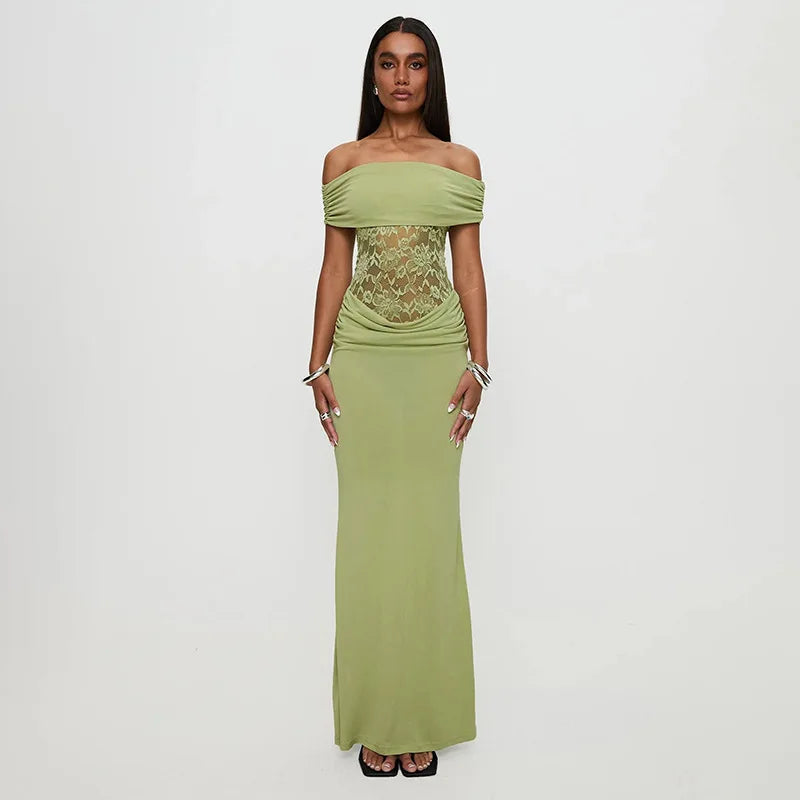 Emerald Allure Maxi Dress