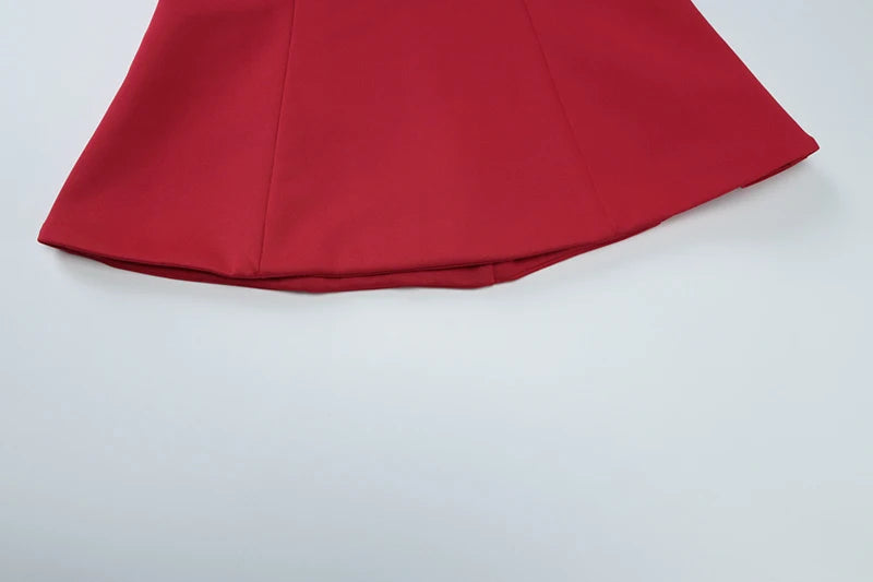 Backless Halter Top and Skirt Set