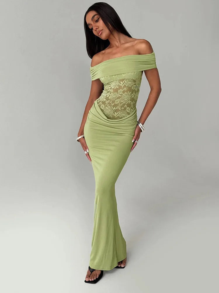 Emerald Allure Maxi Dress