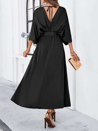 The Flowing V-Neck Maxi Dress - Effortless Elegance with a Modern Twist