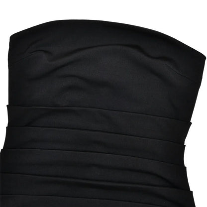 Scarf Collar Off-Shoulder Maxi Dress
