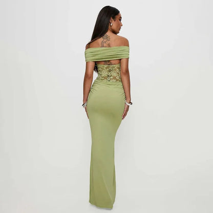 Emerald Allure Maxi Dress