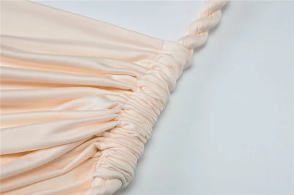 Thigh High Split Off-Shoulder Maxi Dress